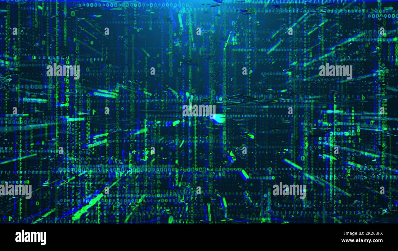 Distorsion et problèmes dans les circuits numériques Banque D'Images