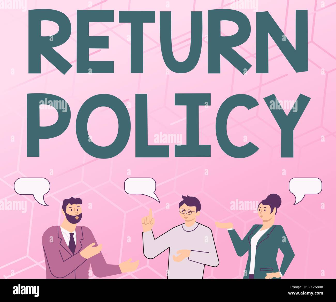 Légende présentant la politique de retour. Approche commerciale remboursement de la taxe Conditions générales de vente au détail sur l'achat partenaires discussion construire de nouvelles idées merveilleuses pour l'amélioration des compétences. Banque D'Images