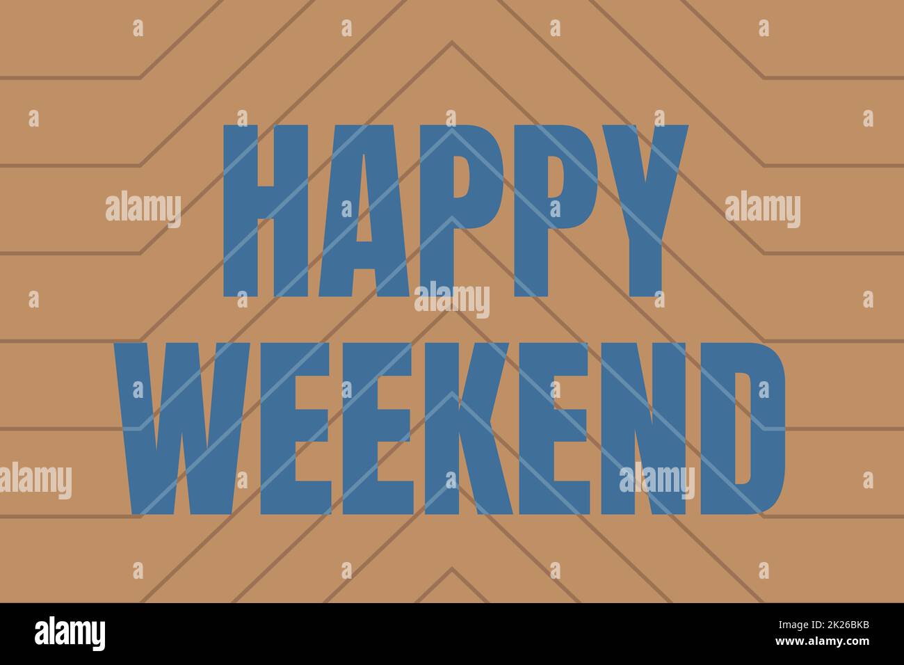 Écriture affichage du texte Happy Weekend. Mot pour le repos gai jour temps de l'absence de travail de bureau dépenses vacances ligne illustrée Fonds avec différentes formes et couleurs. Banque D'Images