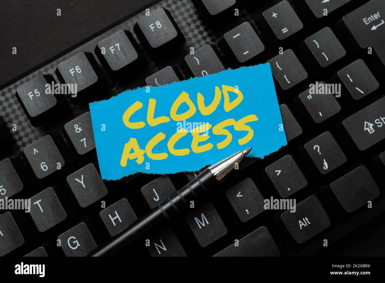 Écriture du texte affichant Cloud Access. Mot écrit sur l'outil logiciel entre l'organisation et le fournisseur Word Processing Program Ideas, Logging Programming Updates concept Banque D'Images