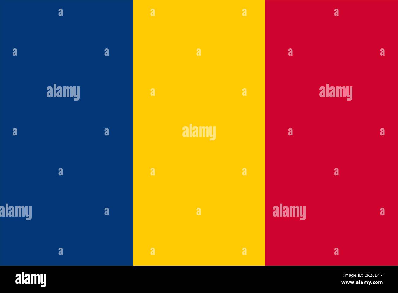 Drapeau tchad illustration fond grand fichier bleu jaune rouge Banque D'Images Drapeau tchad illustration fond grand fichier bleu jaune rouge Banque D'Images