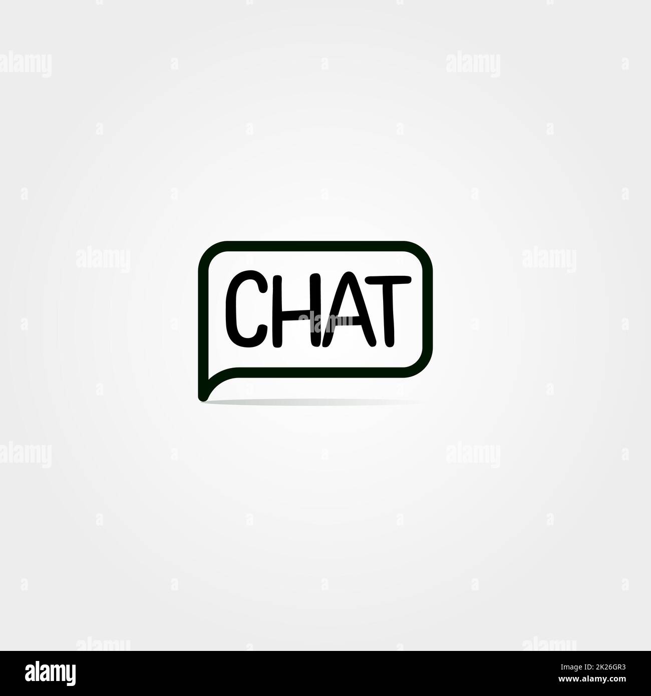 Chat communication. Conversation dialogue. Appel logo Vector. Isolées l'icône chat signe. Banque D'Images