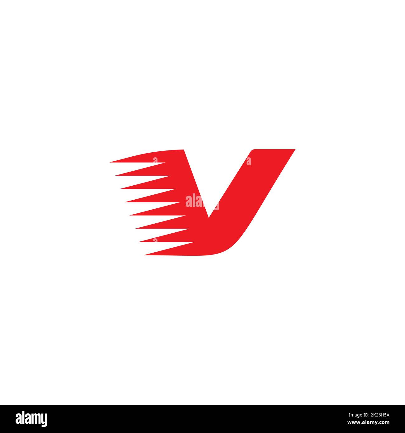 Vector font du sport. Lettres Alphabet italique gras, blanc et rouge des symboles. Banque D'Images