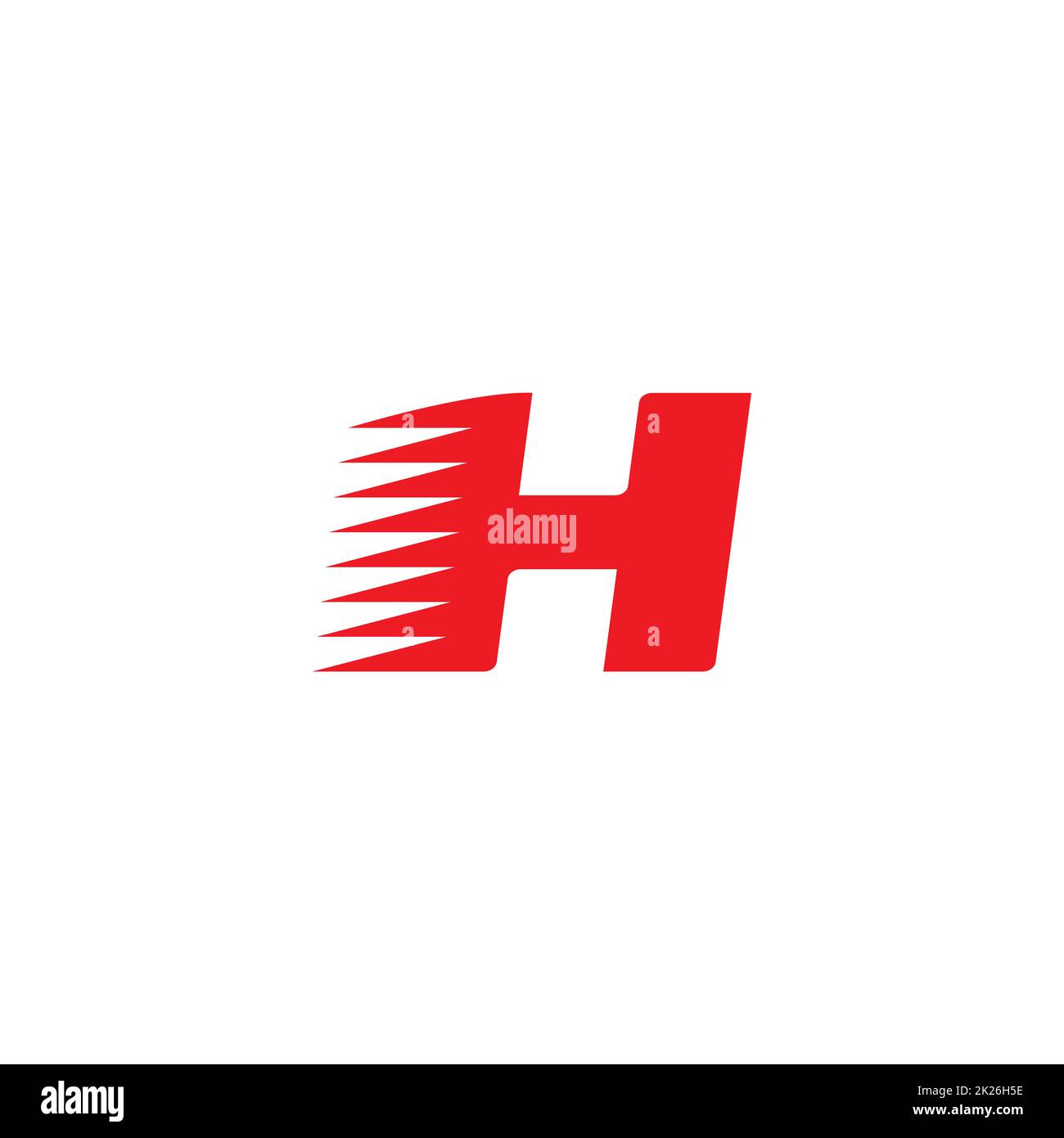 Vector font du sport. Lettres Alphabet italique gras, blanc et rouge des symboles. Banque D'Images