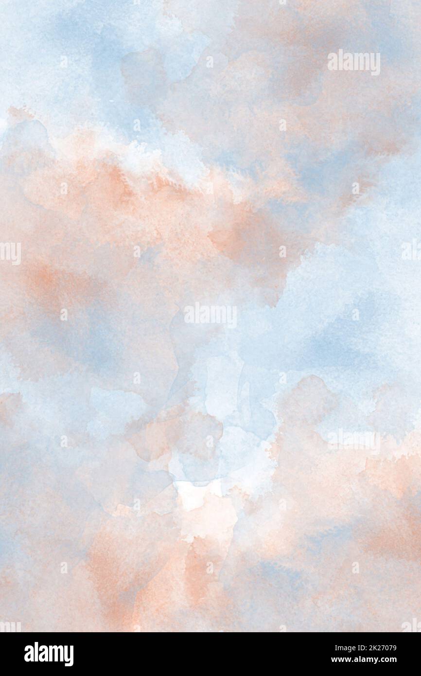 Fond aquarelle dans les tons jaune, rouge, orange et rose Banque D'Images