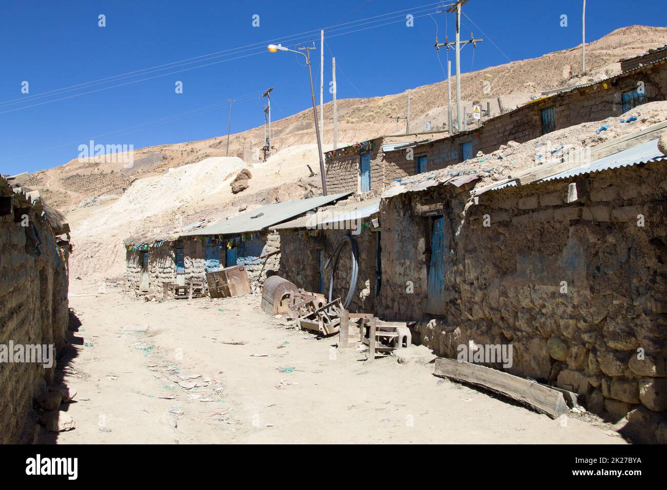 Vue sur la ville minière de Potosi, Bolivie Banque D'Images