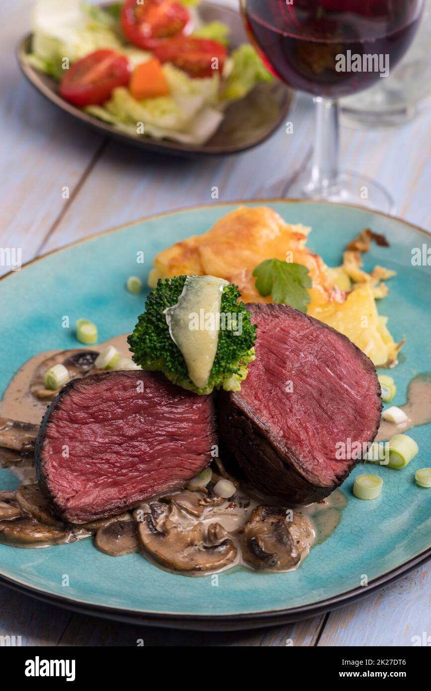 steak en tranches Banque D'Images