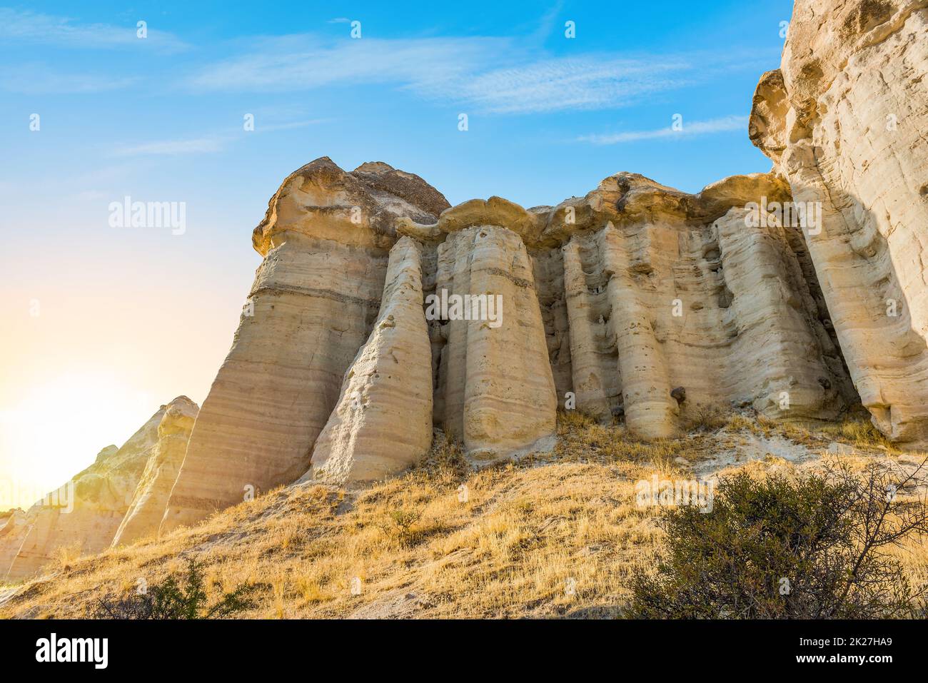 Hautes roches de Cappadoce Banque D'Images
