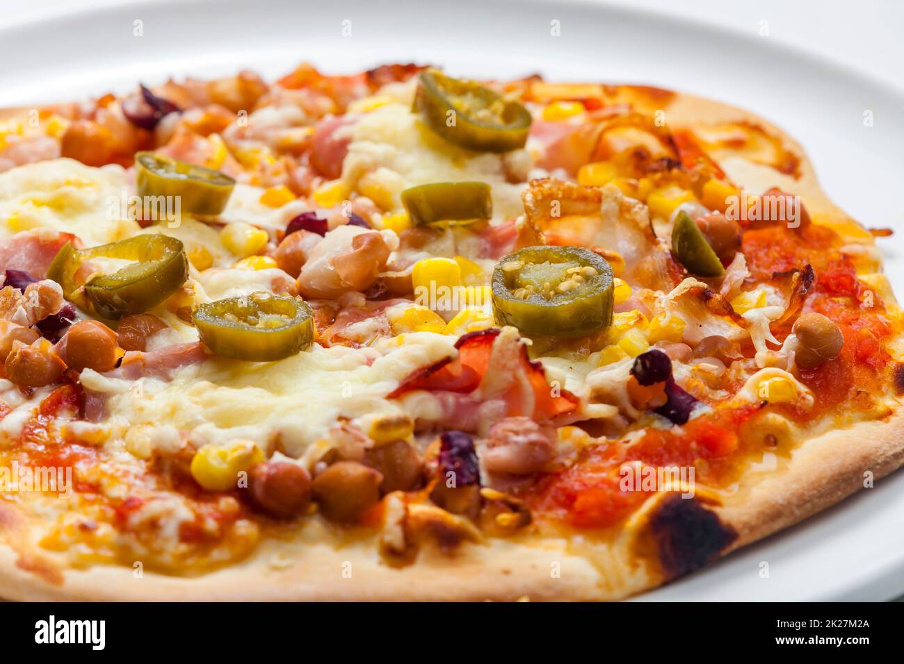 encore une vie de pizza épicée maison Banque D'Images