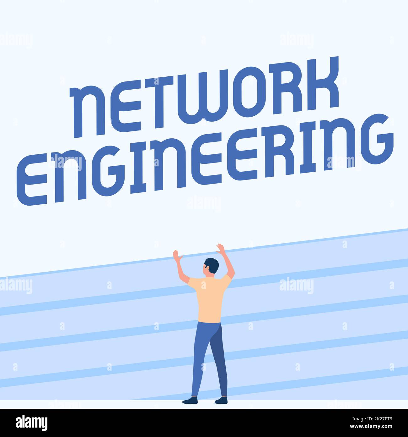 Texte montrant inspiration Network Engineering. Business Showcase professionnel ayant les compétences nécessaires pour superviser le net Athletic Man Standing on Track Field en levant les deux mains de la célébration de spectacle. Banque D'Images