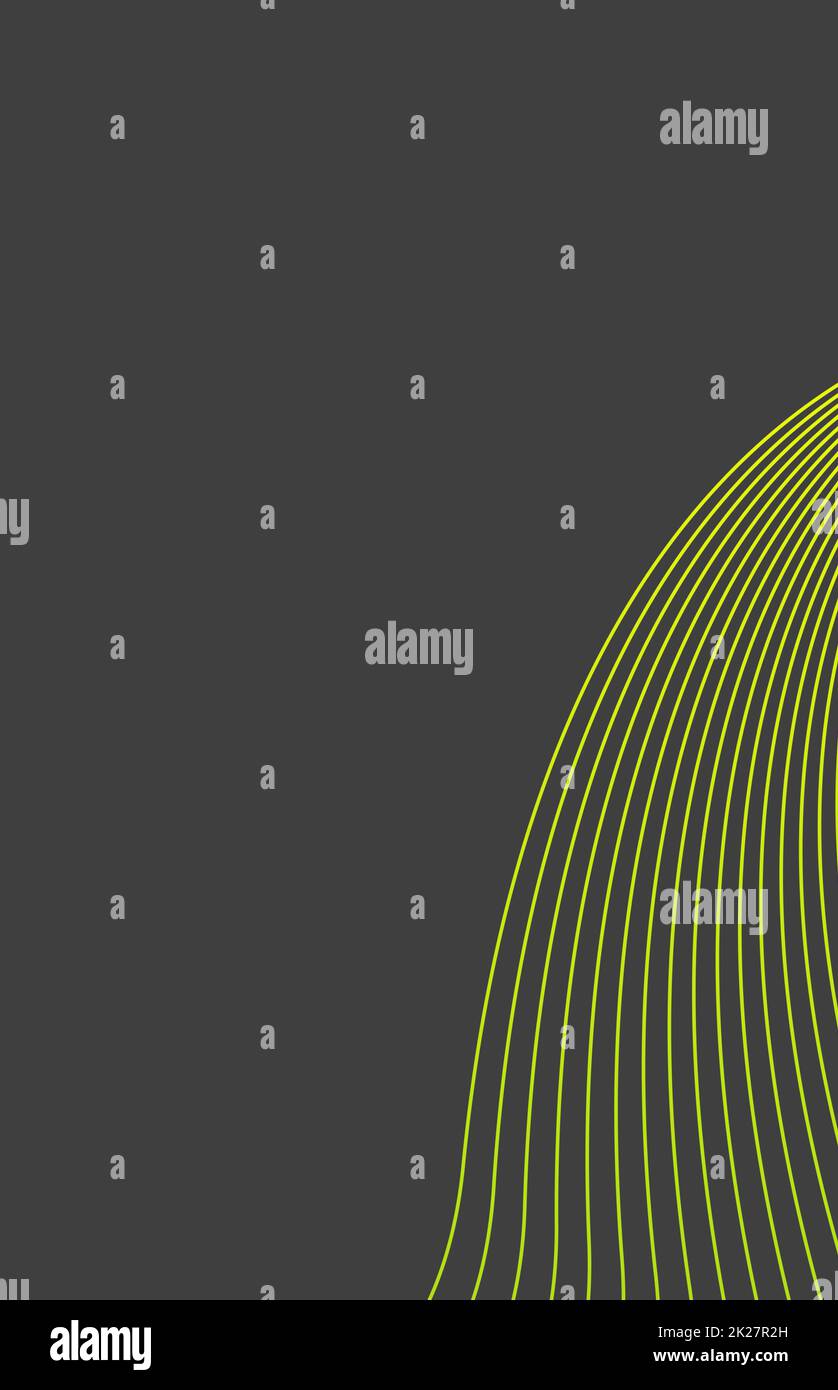 Modèle d'arrière-plan gris avec lignes jaunes vertes Banque D'Images