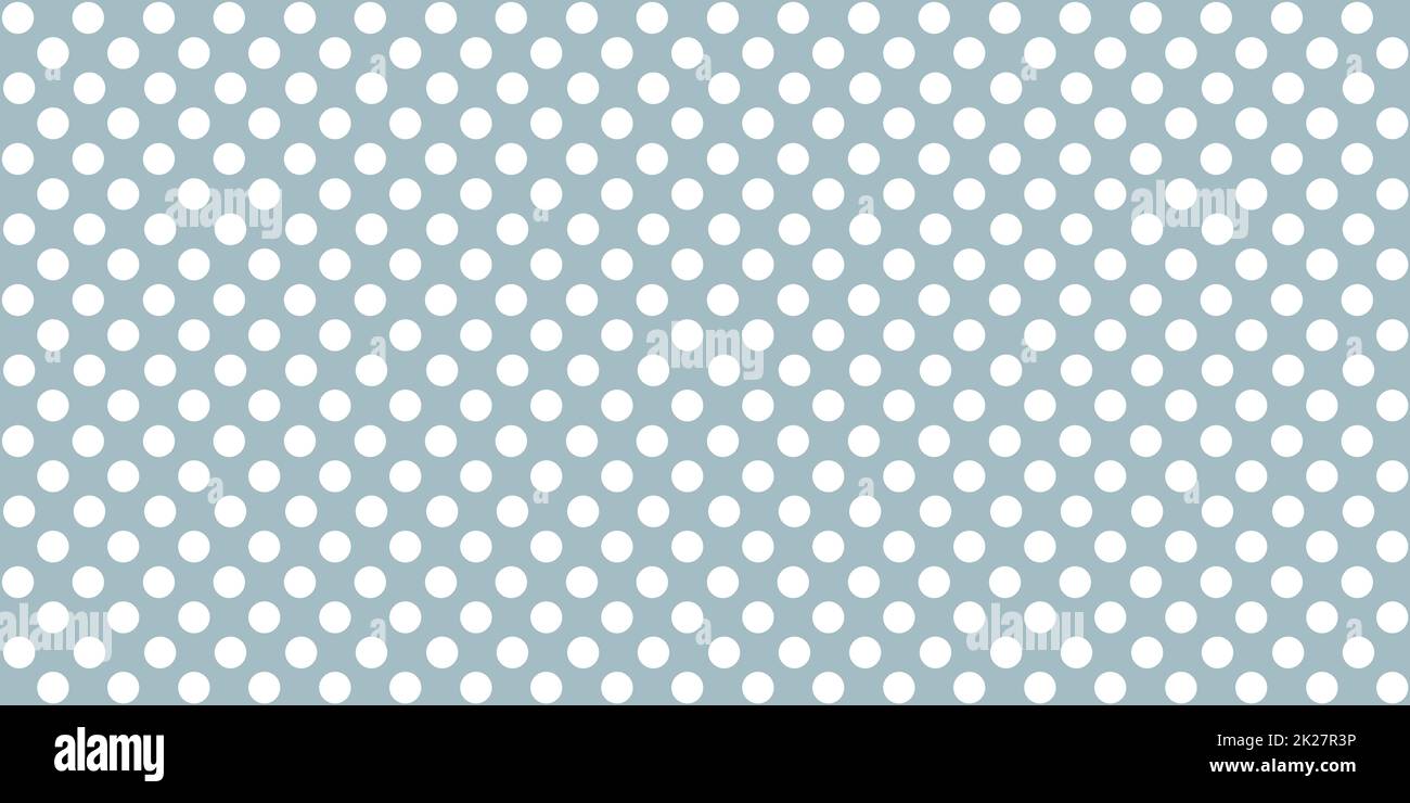 Motif nappe bleu avec points blancs Banque D'Images