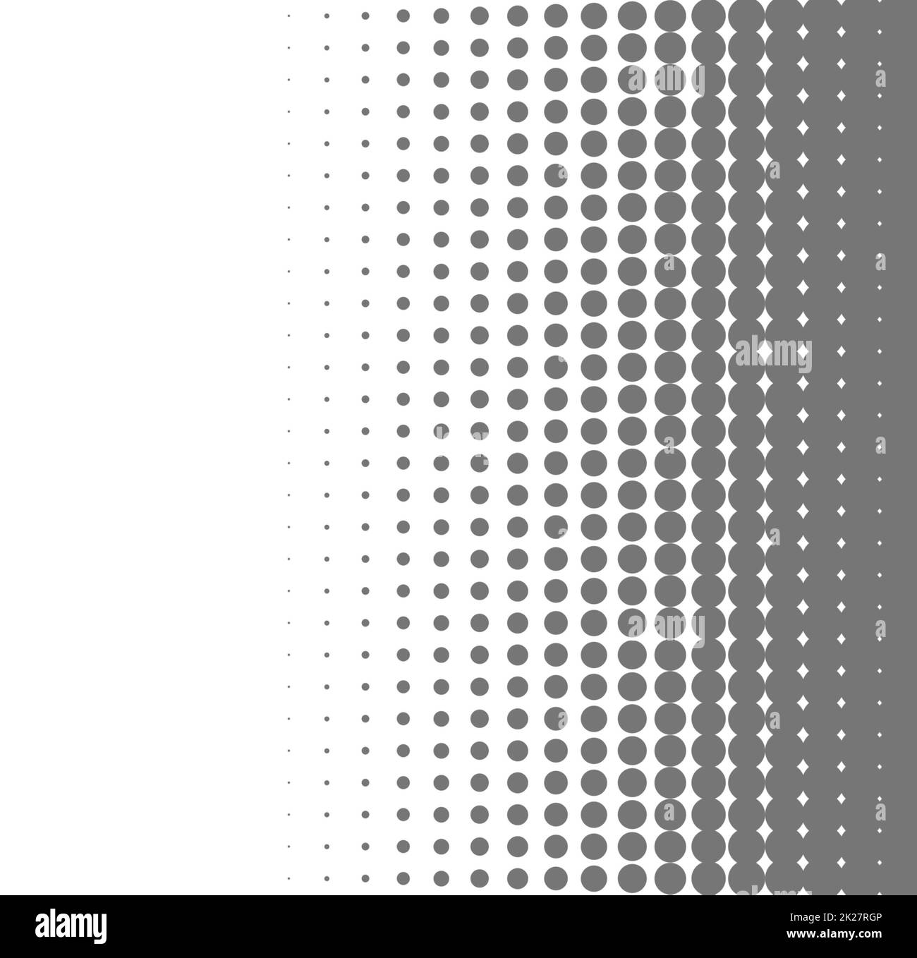 Bannière d'arrière-plan pointillée en dégradé gris blanc Banque D'Images