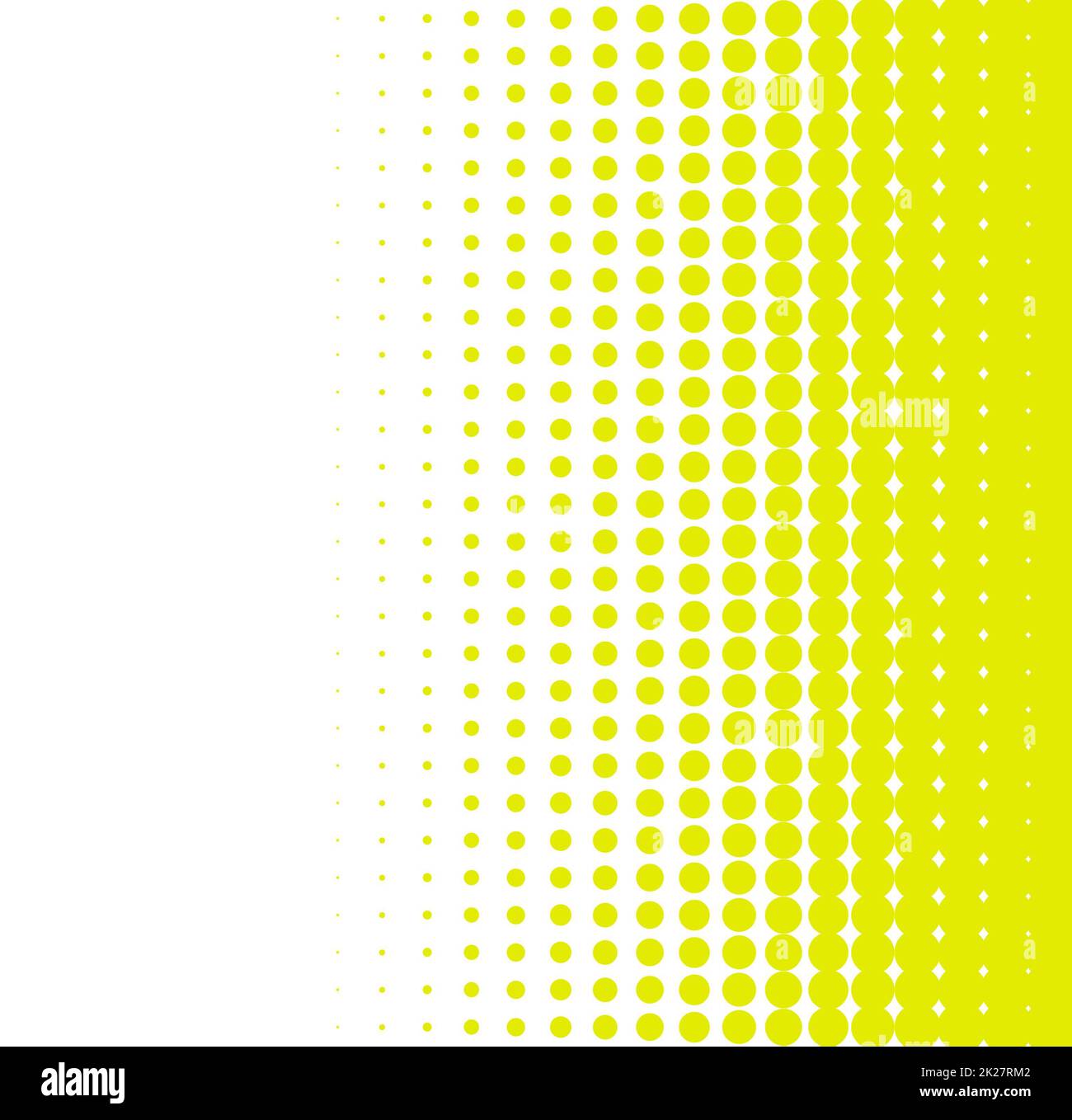 Bannière de fond en pointillés en dégradé vert jaune blanc Banque D'Images