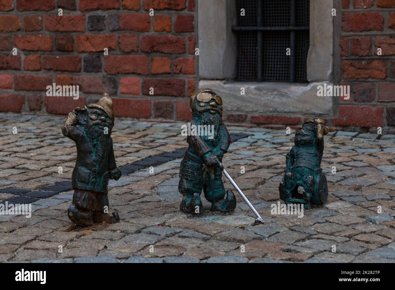 Gnomes de Wroclaw VII Banque D'Images