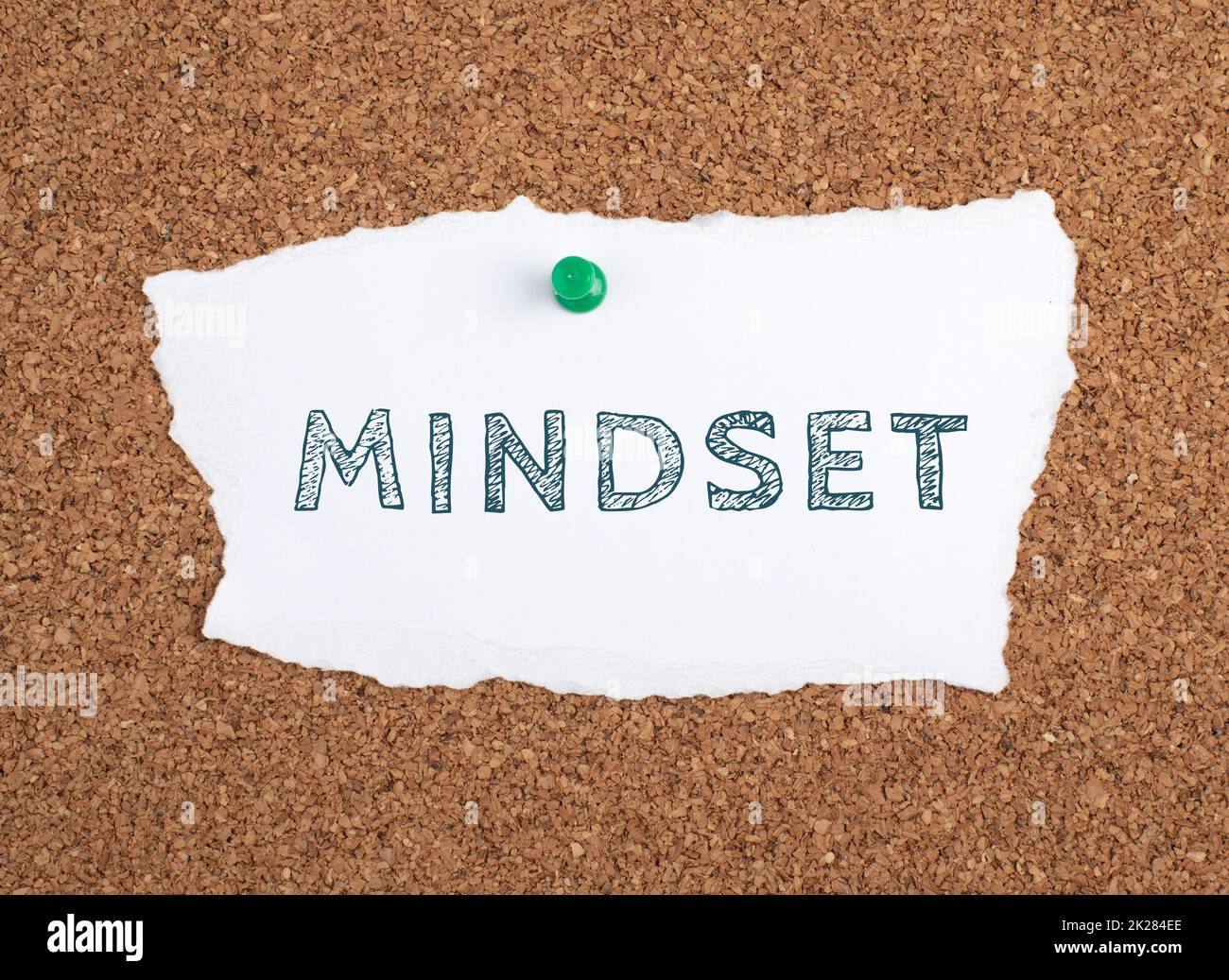Le mot mindest est debout sur un papier, tableau d'affichage, concept de coaching, changer de croit, démarrer une nouvelle entreprise, la pensée positive Banque D'Images