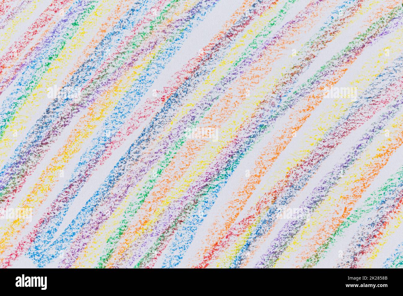 Dessin de crayon à main multicolore Banque D'Images
