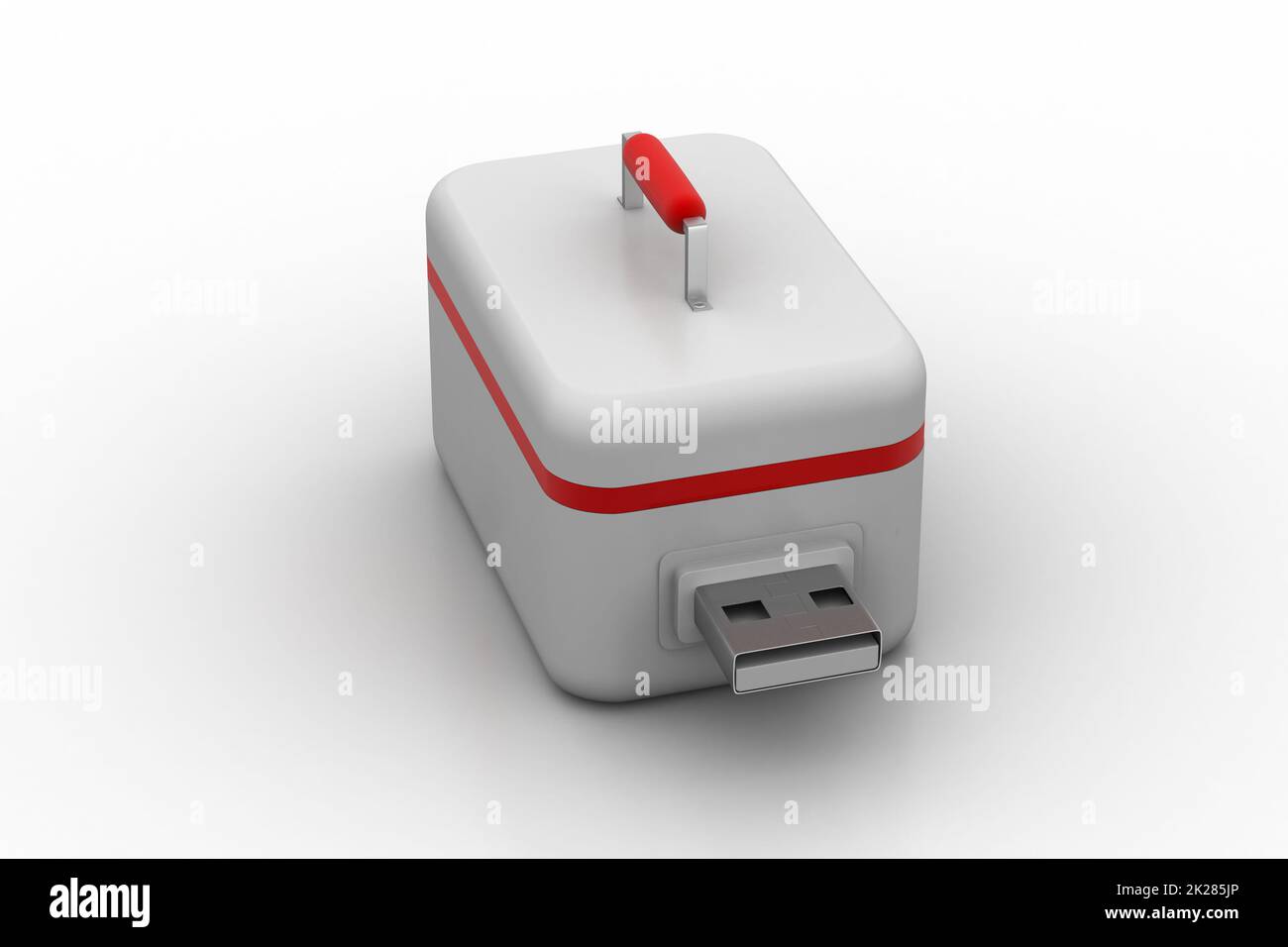 Boîte de premiers secours fabriquée par clé usb Banque D'Images