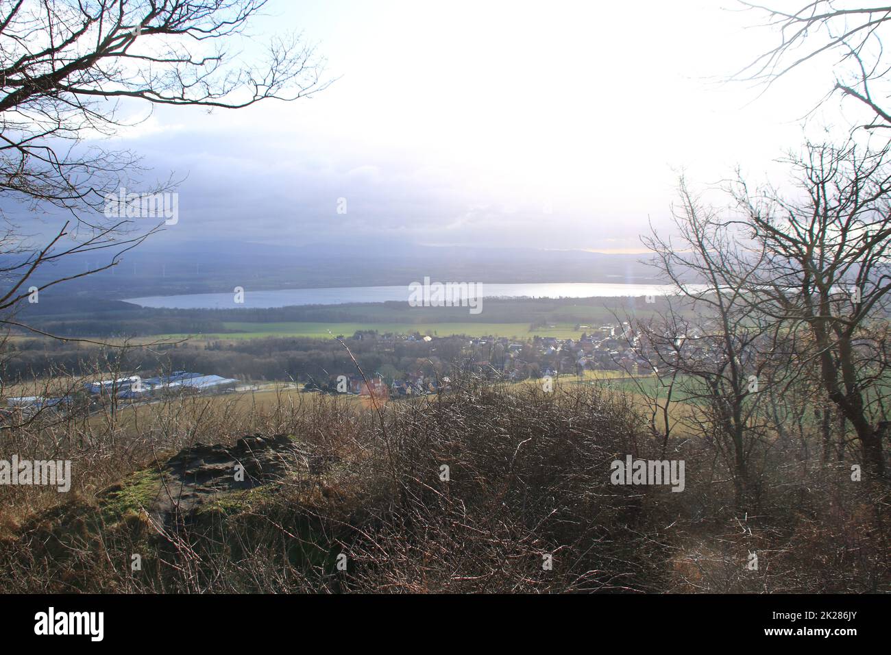 Berzdorfer See près de Görlitz en Saxe Banque D'Images