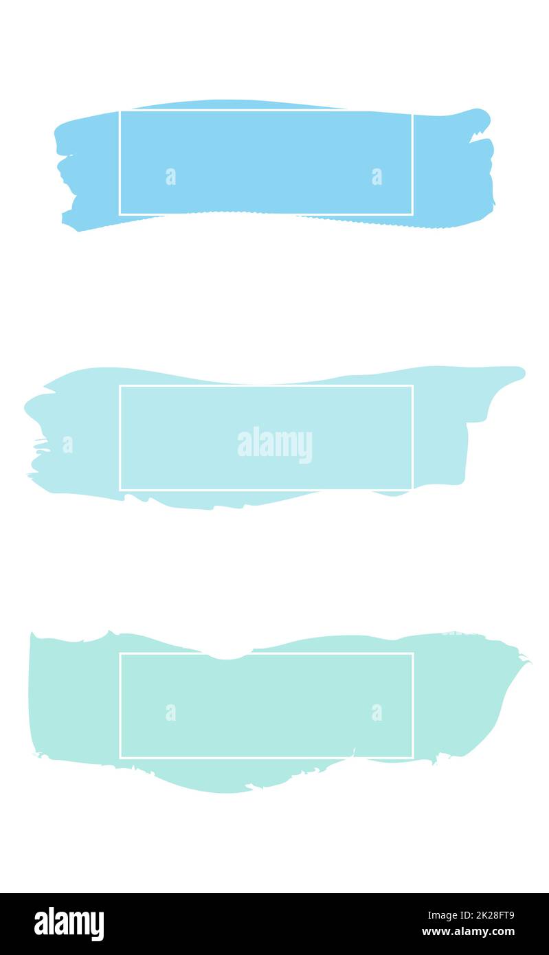Trois traits de peinture de couleur avec cadre et place pour le texte - vecteur Banque D'Images Trois traits de peinture de couleur avec cadre et place pour le texte - vecteur Banque D'Images