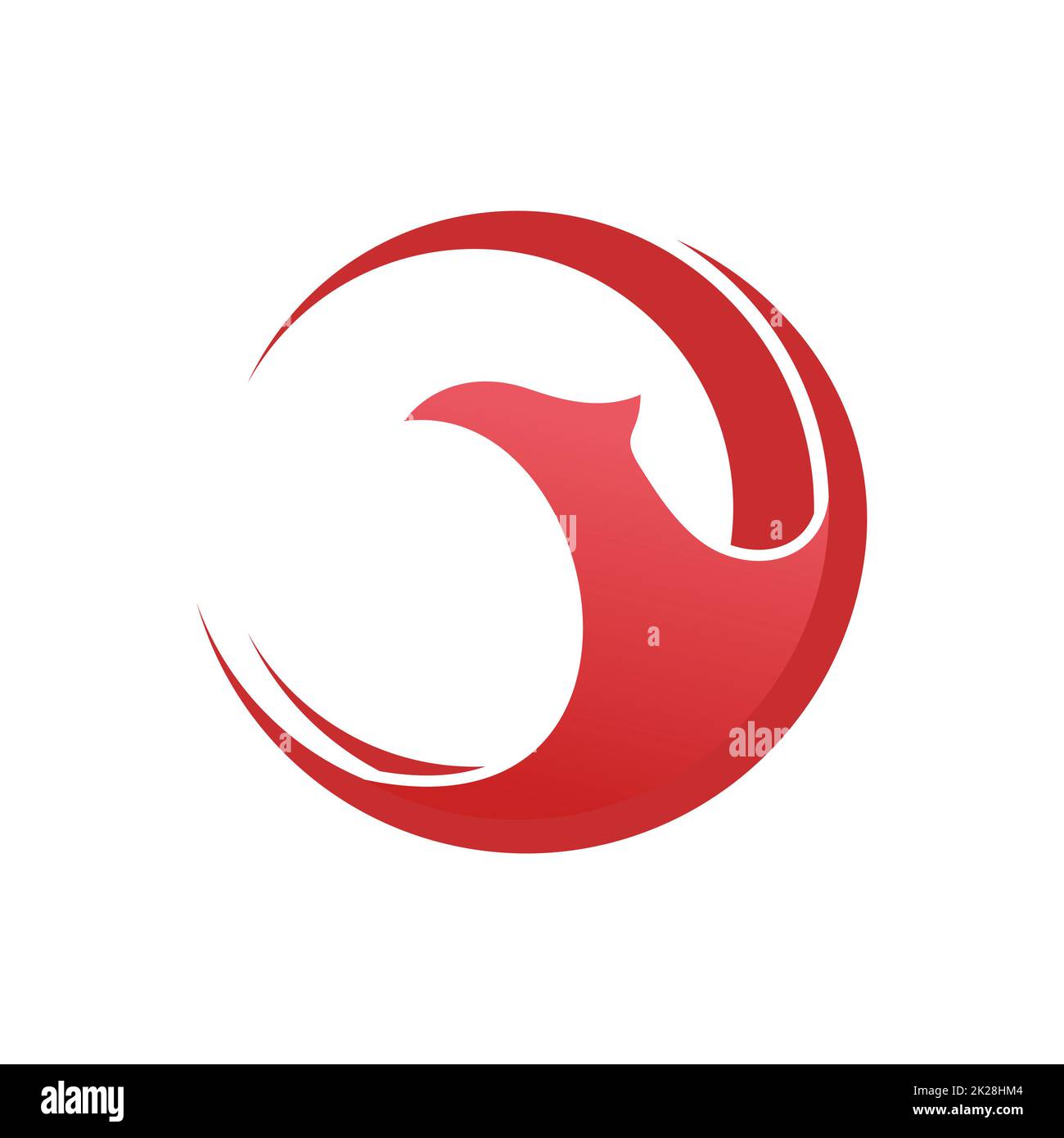 Logo Phoenix vecteur isolé Banque D'Images