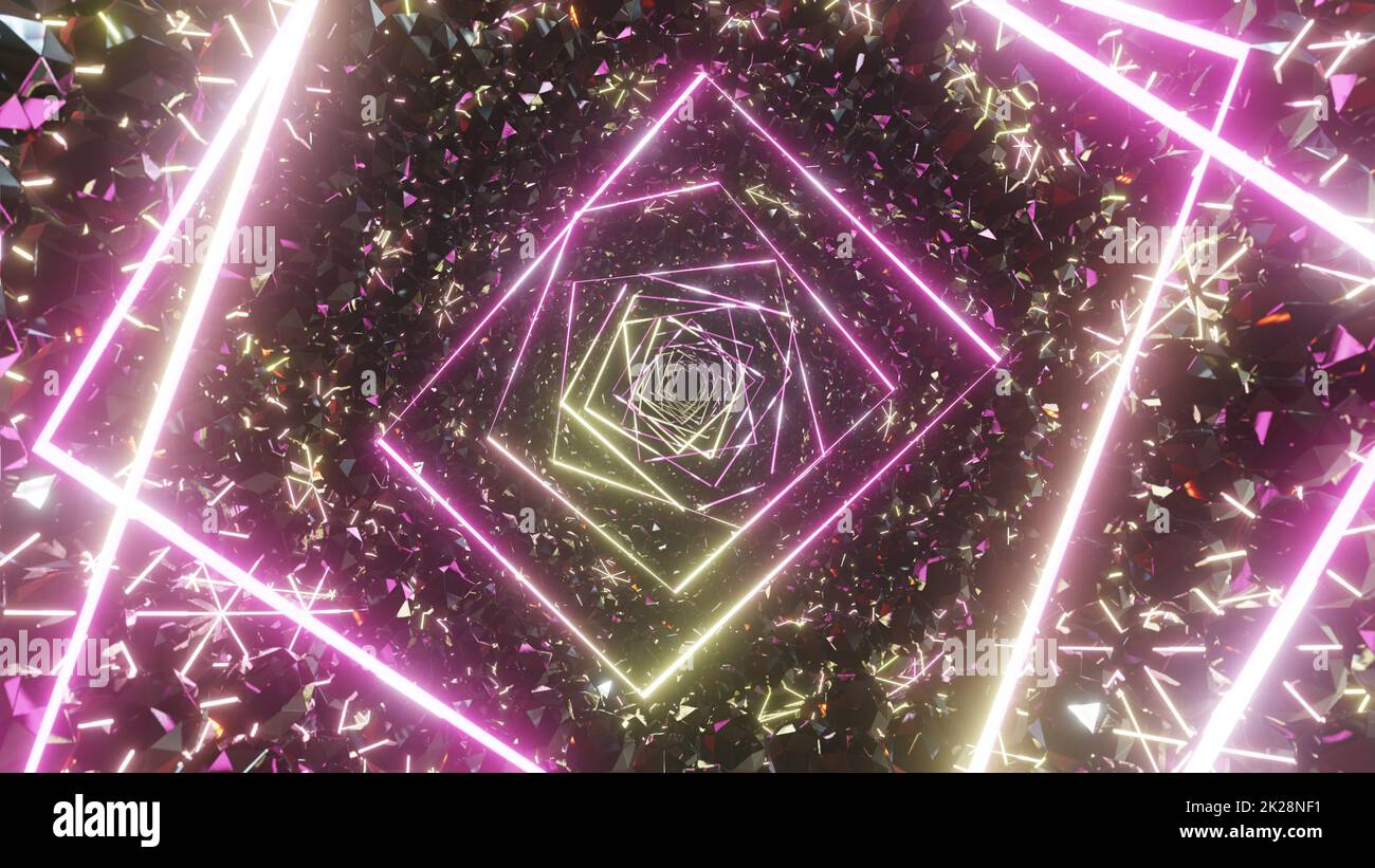 Tunnel Crystal dans l'espace Banque D'Images