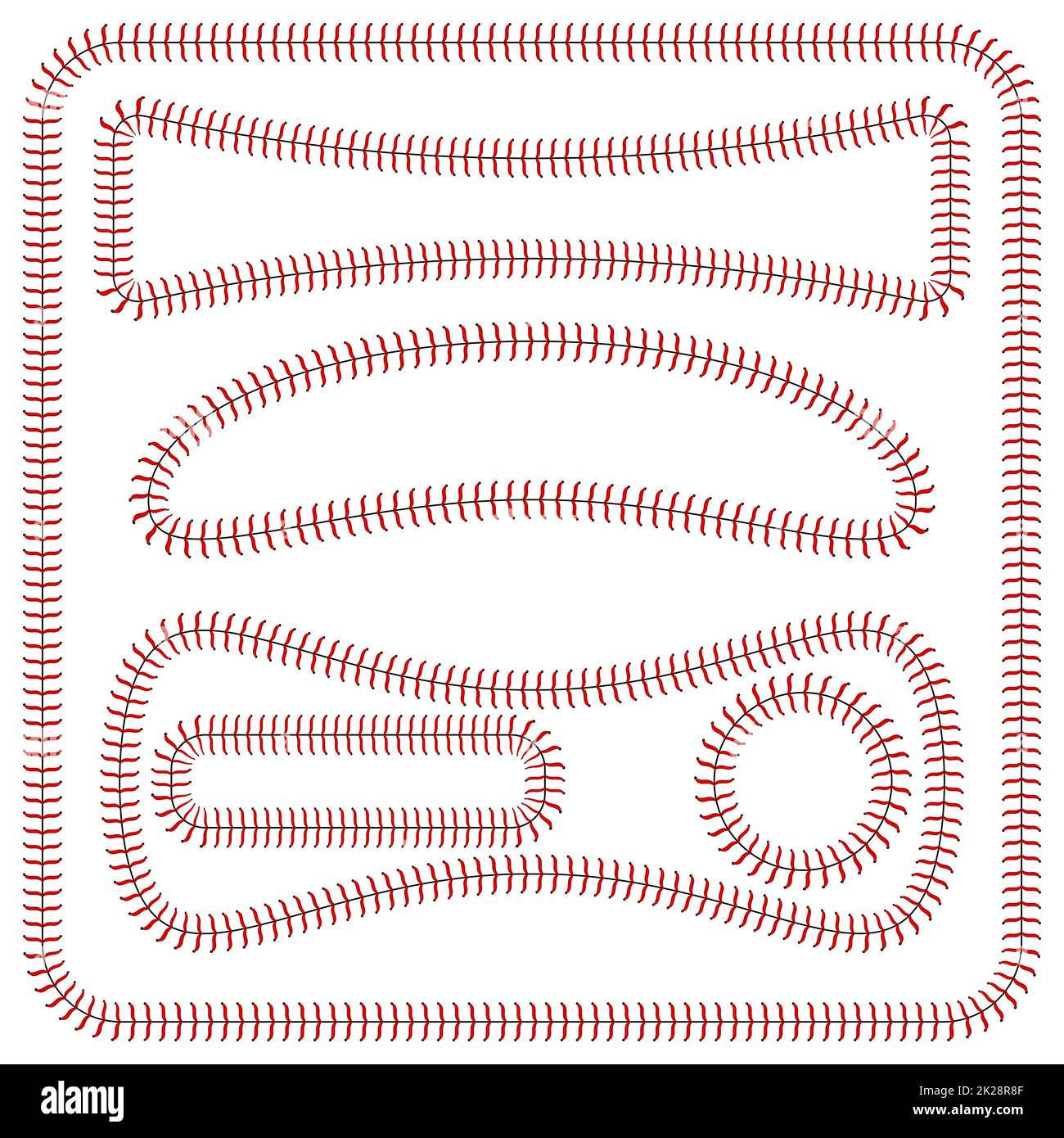 Points de base-ball et prescrits isolé sur fond blanc Banque D'Images