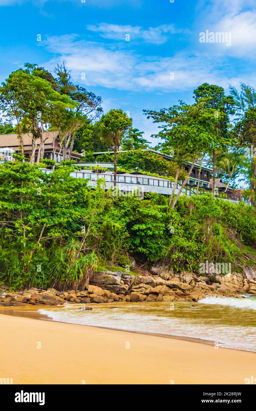 Nai Thon Naithon Beach panorama turquoise eau claire Phuket Thaïlande. Banque D'Images