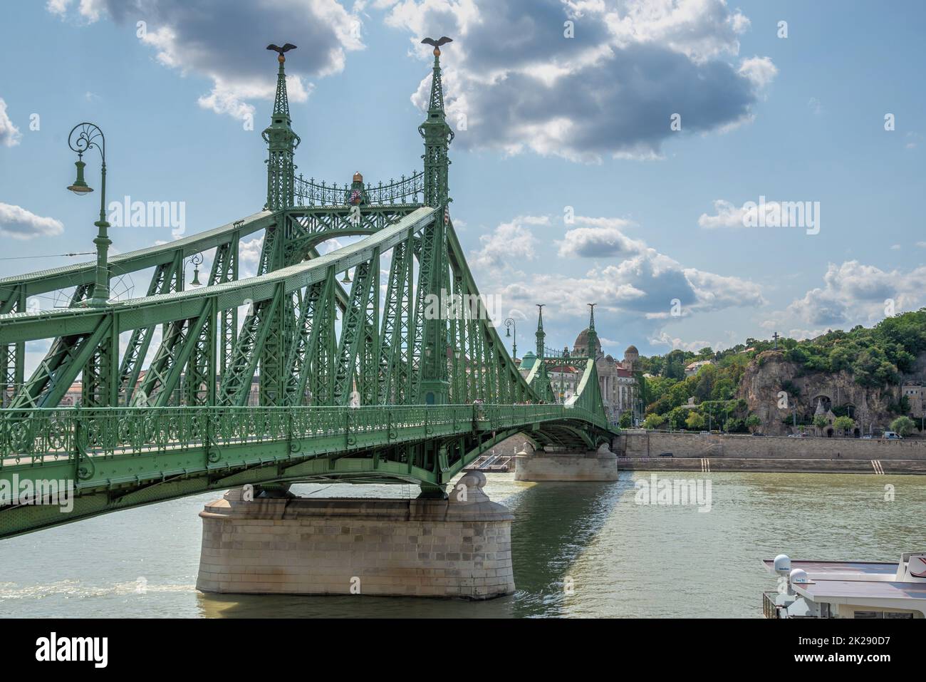 Pont de la liberté, à Budapest, Hongrie Banque D'Images