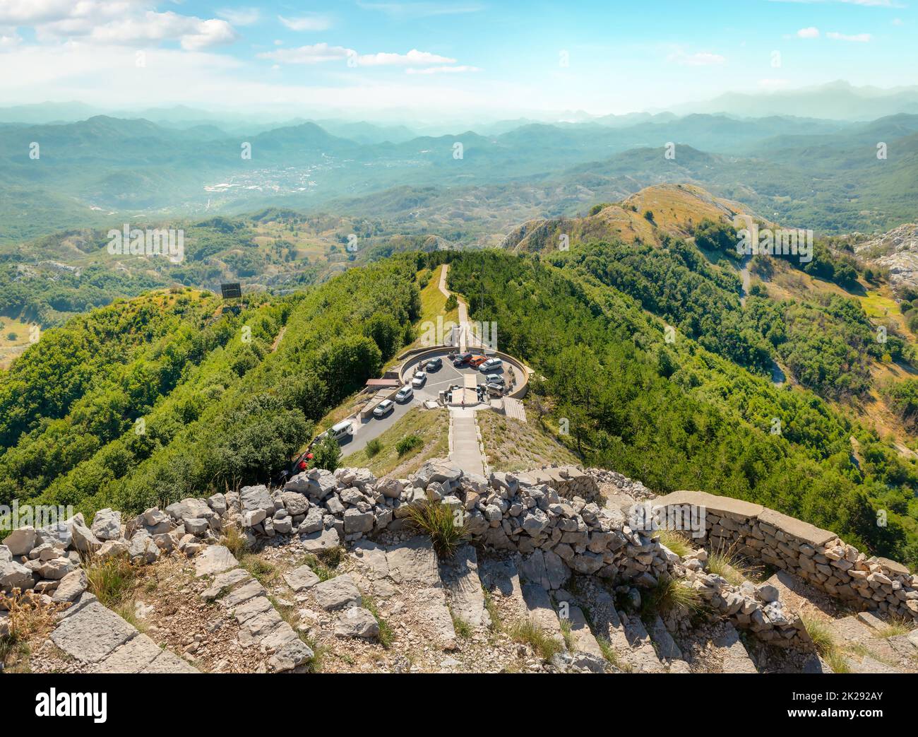 Région de montagne à Lovcen Banque D'Images