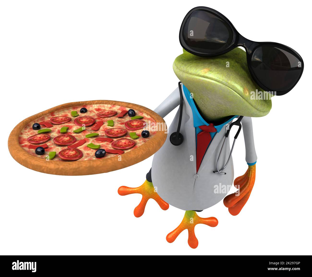 Médecin - Grenouille 3D Illustration Banque D'Images