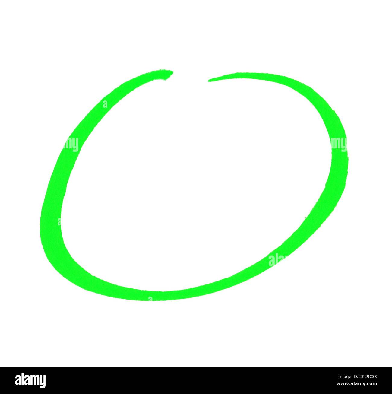 Cercle vert à la main Banque D'Images Cercle vert à la main Banque D'Images