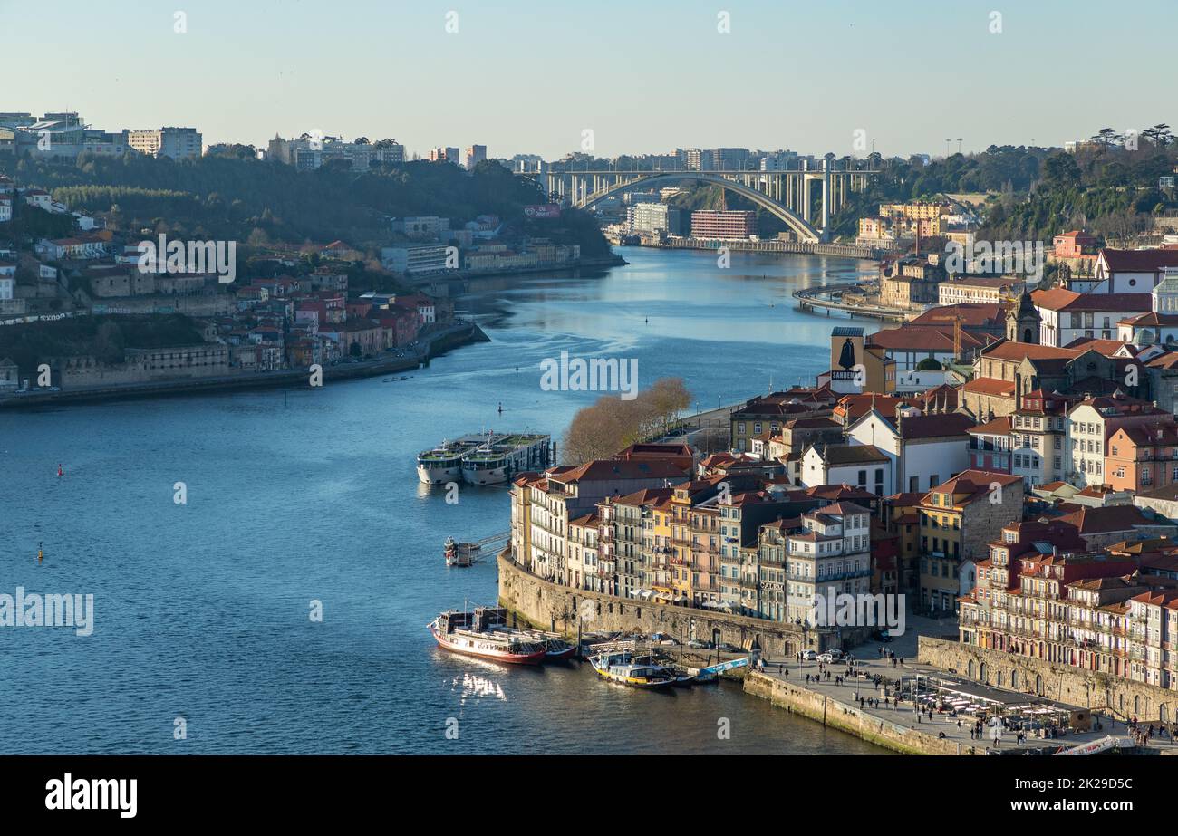 Le fleuve Douro et Porto Banque D'Images
