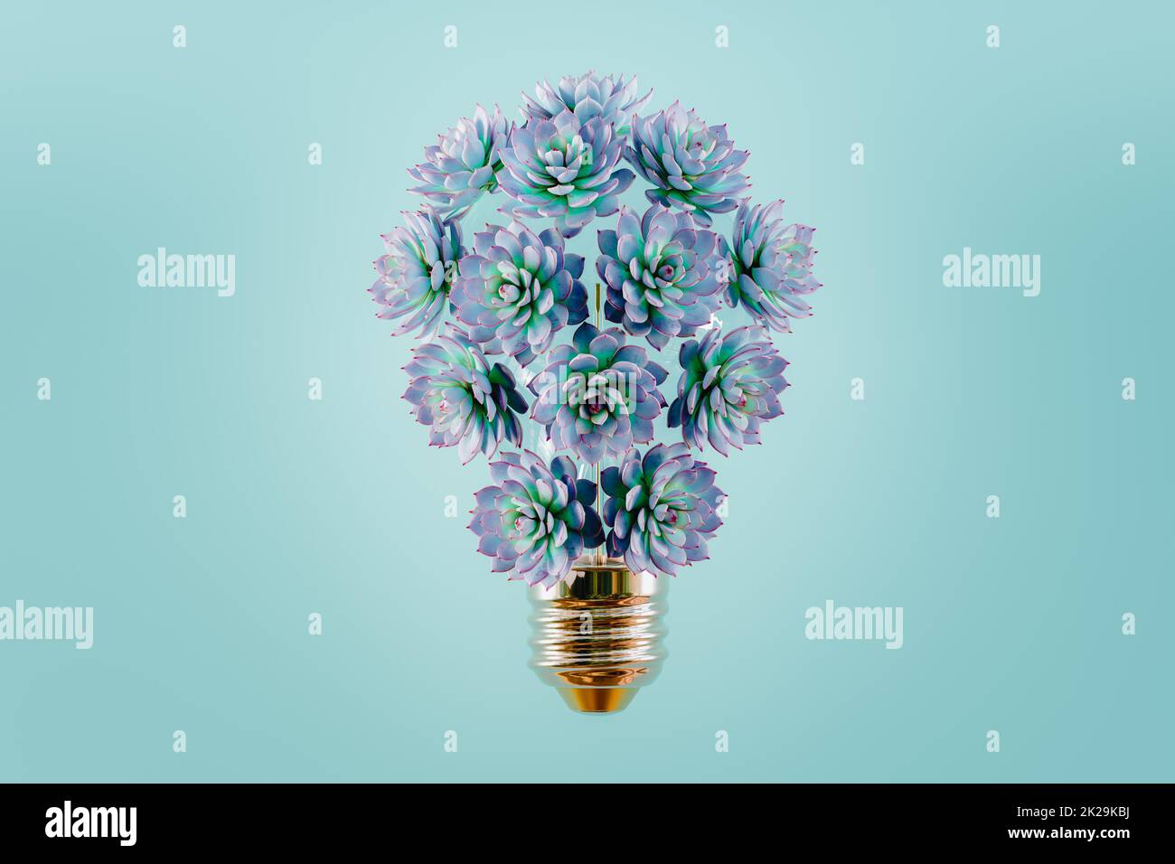 Ampoule avec un rendu de 3D succs Banque D'Images