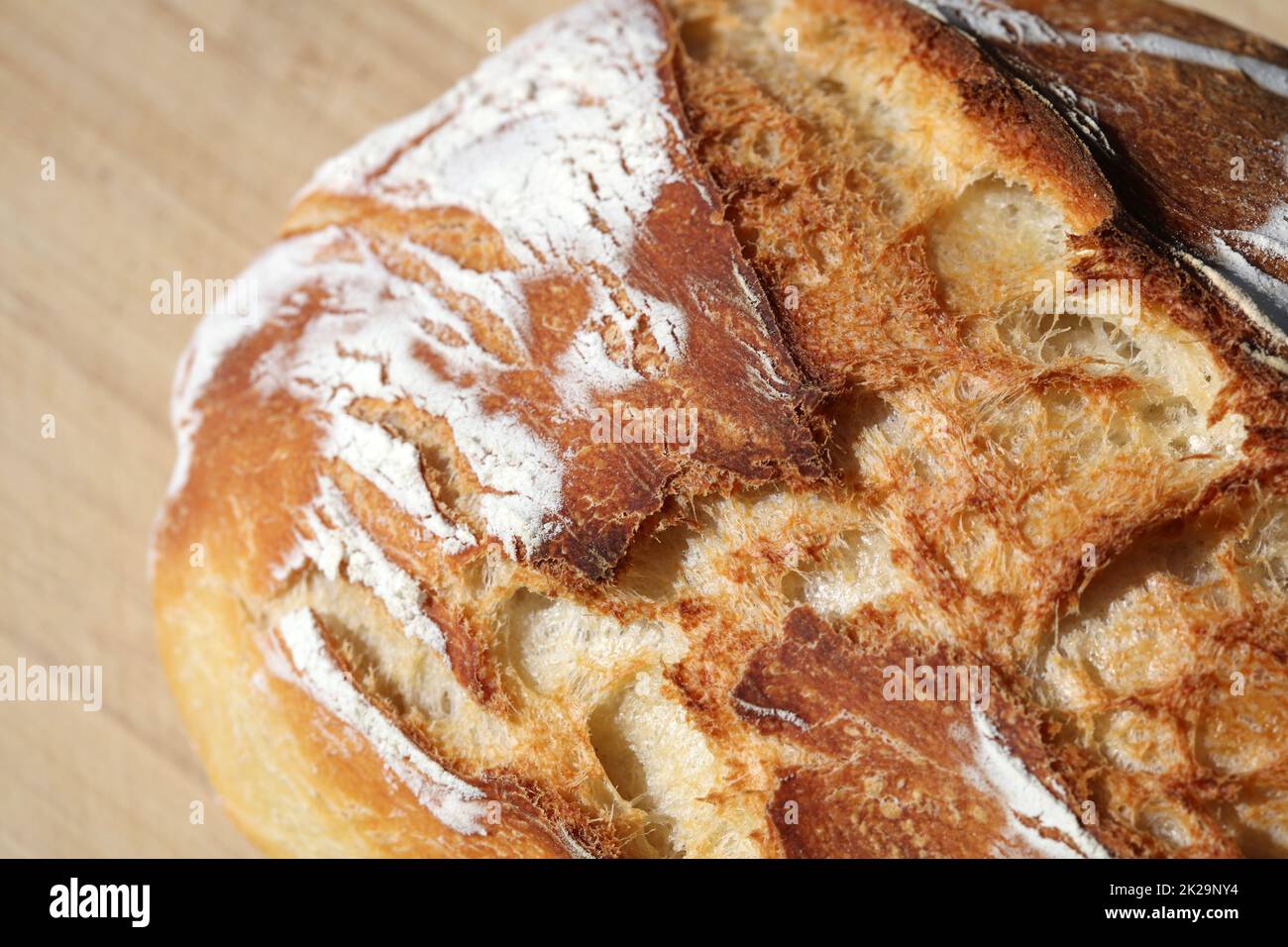 Pain allemand frais sur une assiette Banque D'Images