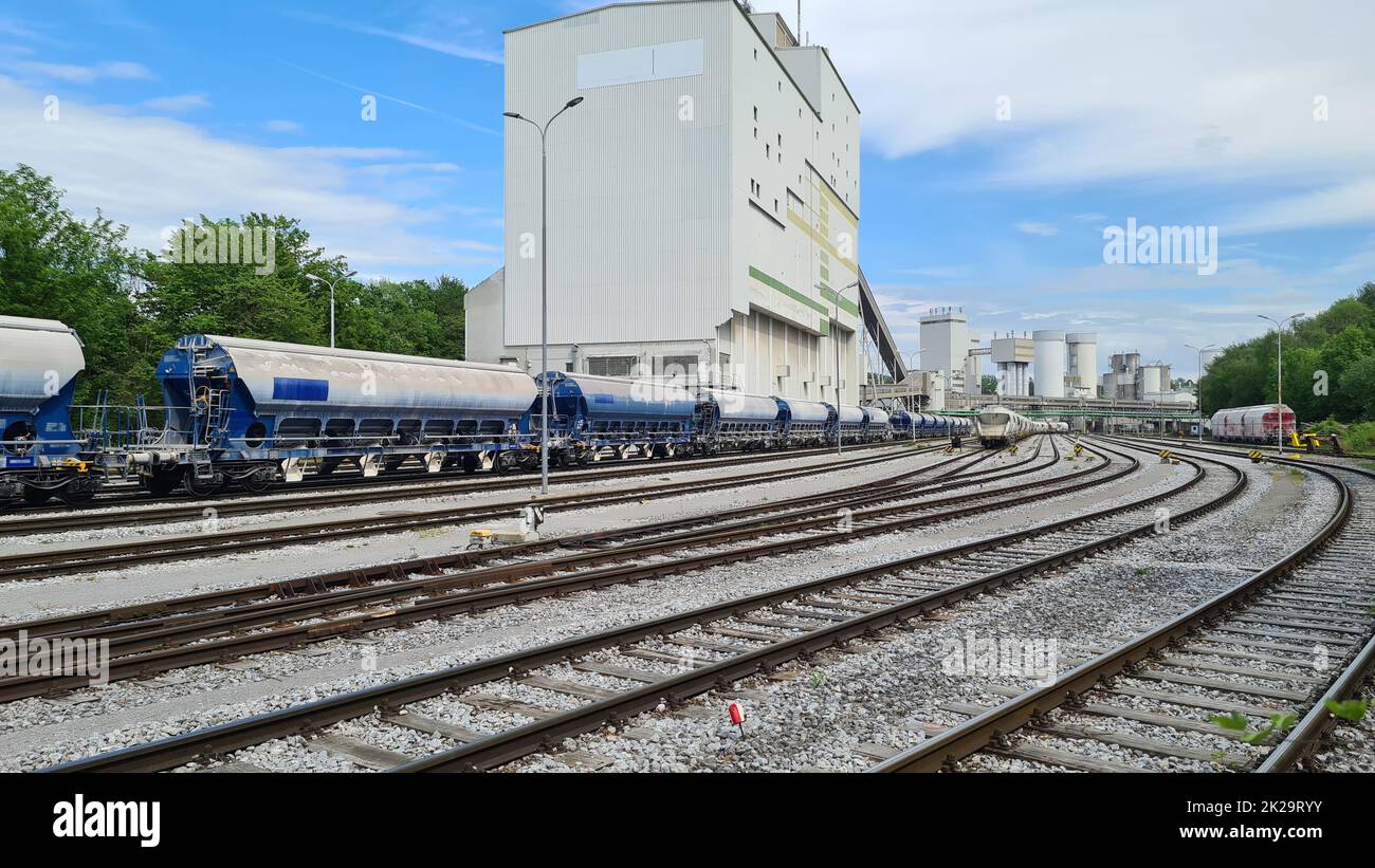 Chemin de fer allemand dans la région de la Ruhr Banque D'Images