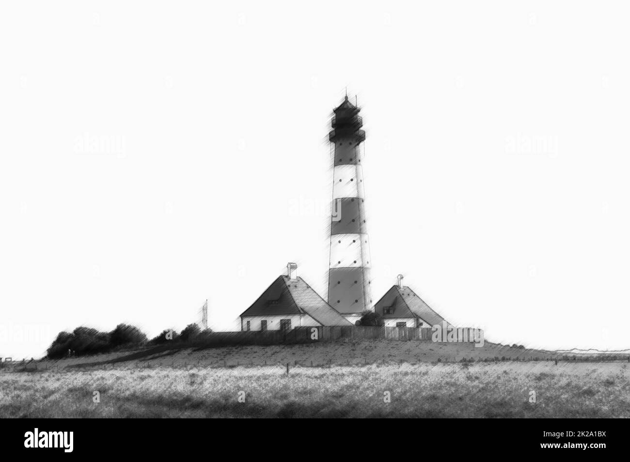 phare et estheversand Banque D'Images