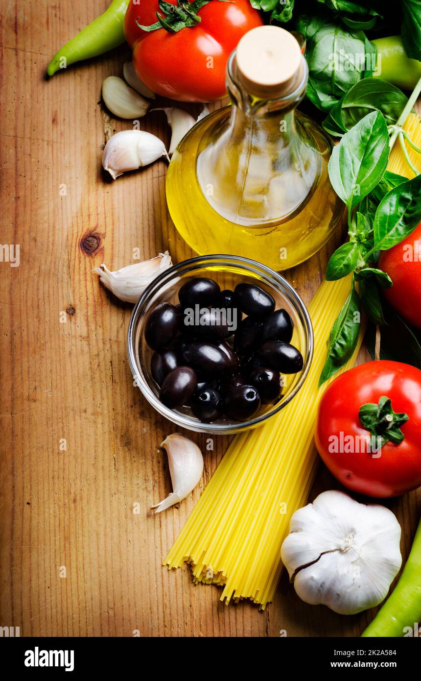 Les ingrédients alimentaires Banque D'Images