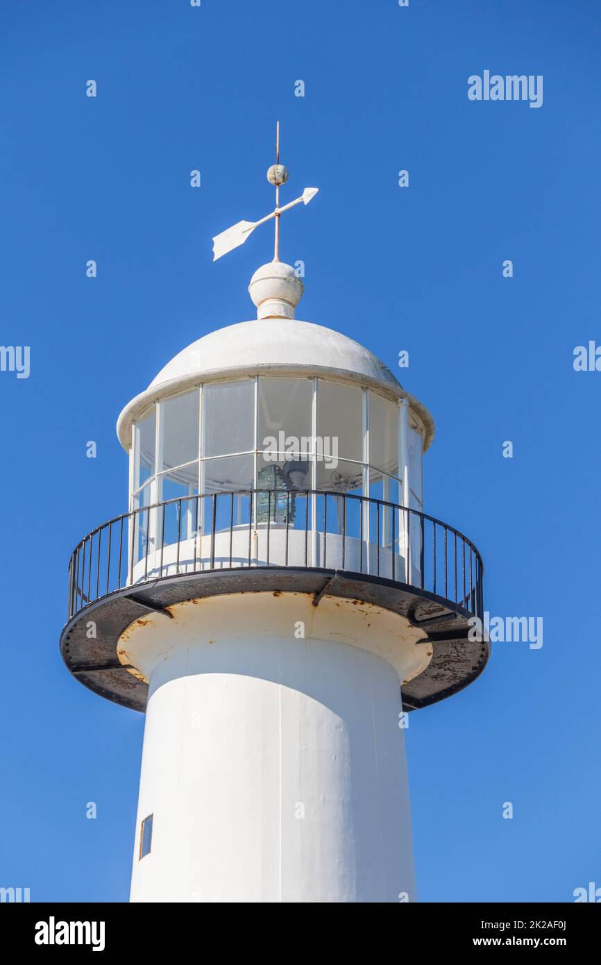 Phare de Billoxi sur la côte du golfe à Biloxi, Mississippi. Banque D'Images