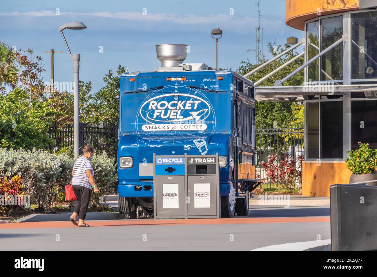 Kennedy Space Center Visitor Complex en Floride. Banque D'Images
