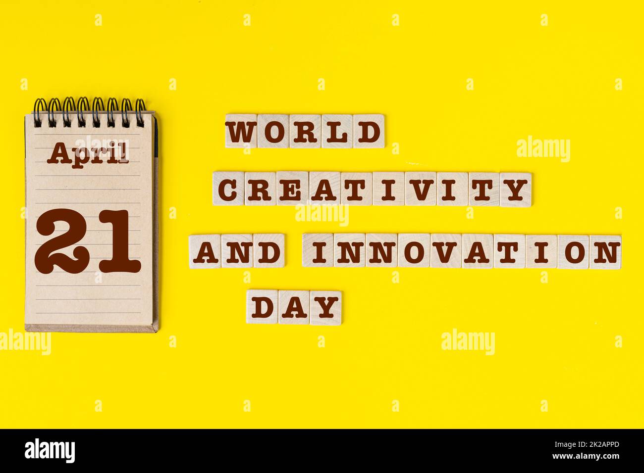 Journée mondiale de la créativité et de l'innovation Banque D'Images