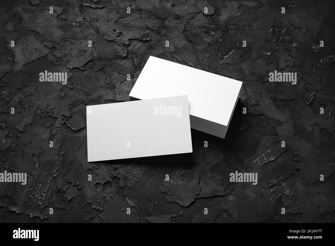 Cartes d'affaires blanc Banque D'Images