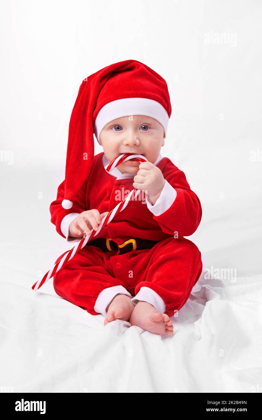 Costume Père Noël En Polaire Pour Bébé Garçon - Chaud, Cosplay, Noël 2025, Tailles Petites - 12