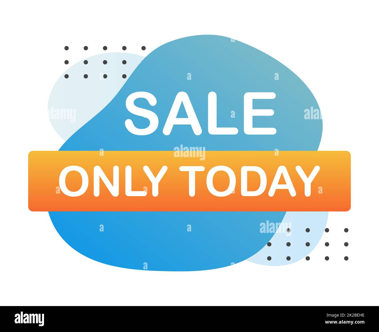 Bannière web abstraite, carte de visite, MODÈLE DE VENTE AUJOURD'HUI UNIQUEMENT - Vector Banque D'Images