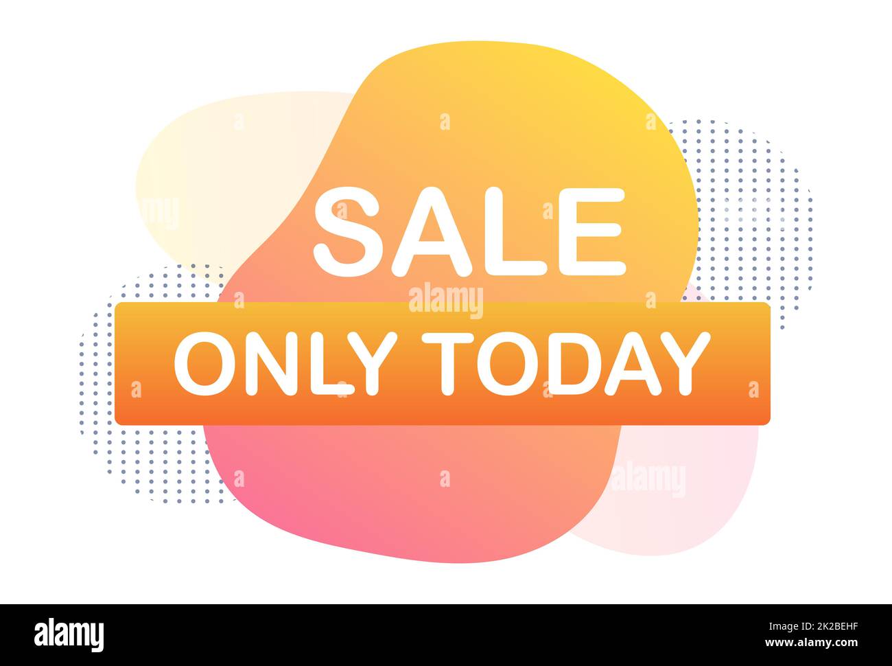 Bannière web abstraite, carte de visite, MODÈLE DE VENTE AUJOURD'HUI UNIQUEMENT - Vector Banque D'Images
