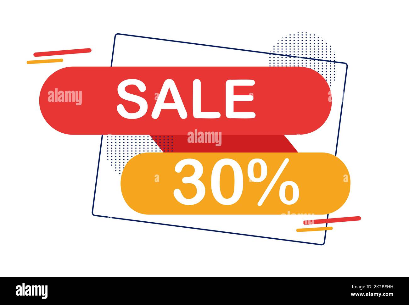 Bannière web abstraite, carte de visite, modèle DE VENTE 30 POUR CENT - Vector Banque D'Images