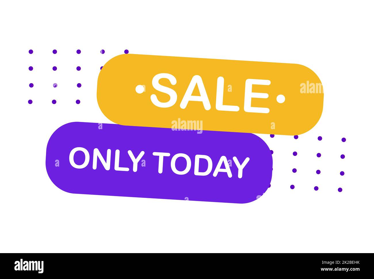 Bannière web abstraite, carte de visite, MODÈLE DE VENTE AUJOURD'HUI UNIQUEMENT - Vector Banque D'Images
