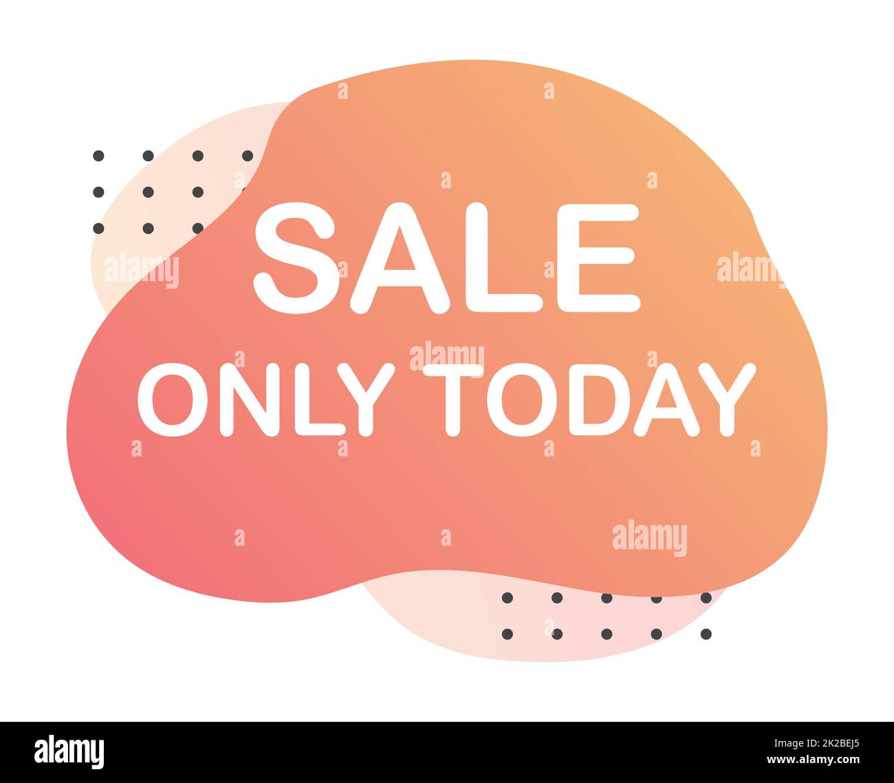 Bannière web abstraite, carte de visite, MODÈLE DE VENTE AUJOURD'HUI UNIQUEMENT - Vector Banque D'Images