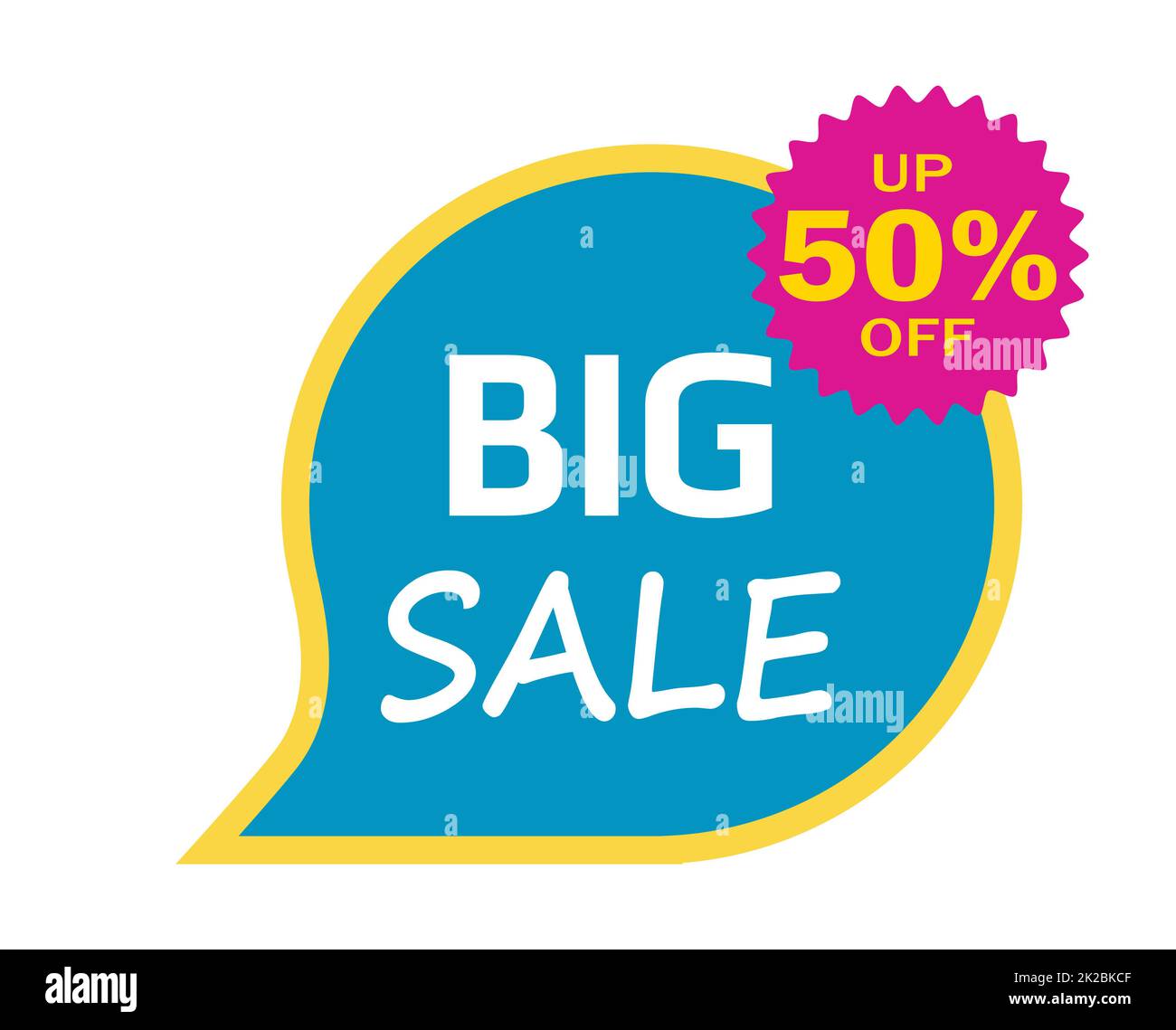 Bannière Web, modèle, carte postale publicité grande vente 50 pour cent de rabais style abstrait - Vector Banque D'Images