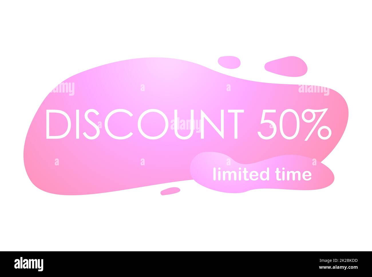 Bannière web abstraite, carte de visite, modèle MEGA SOLDE 50% - Vector Banque D'Images